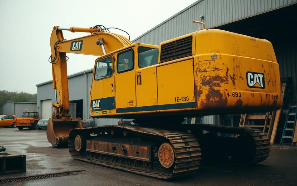 Foto Alat Berat Excavator PC-200 (rusak berat)